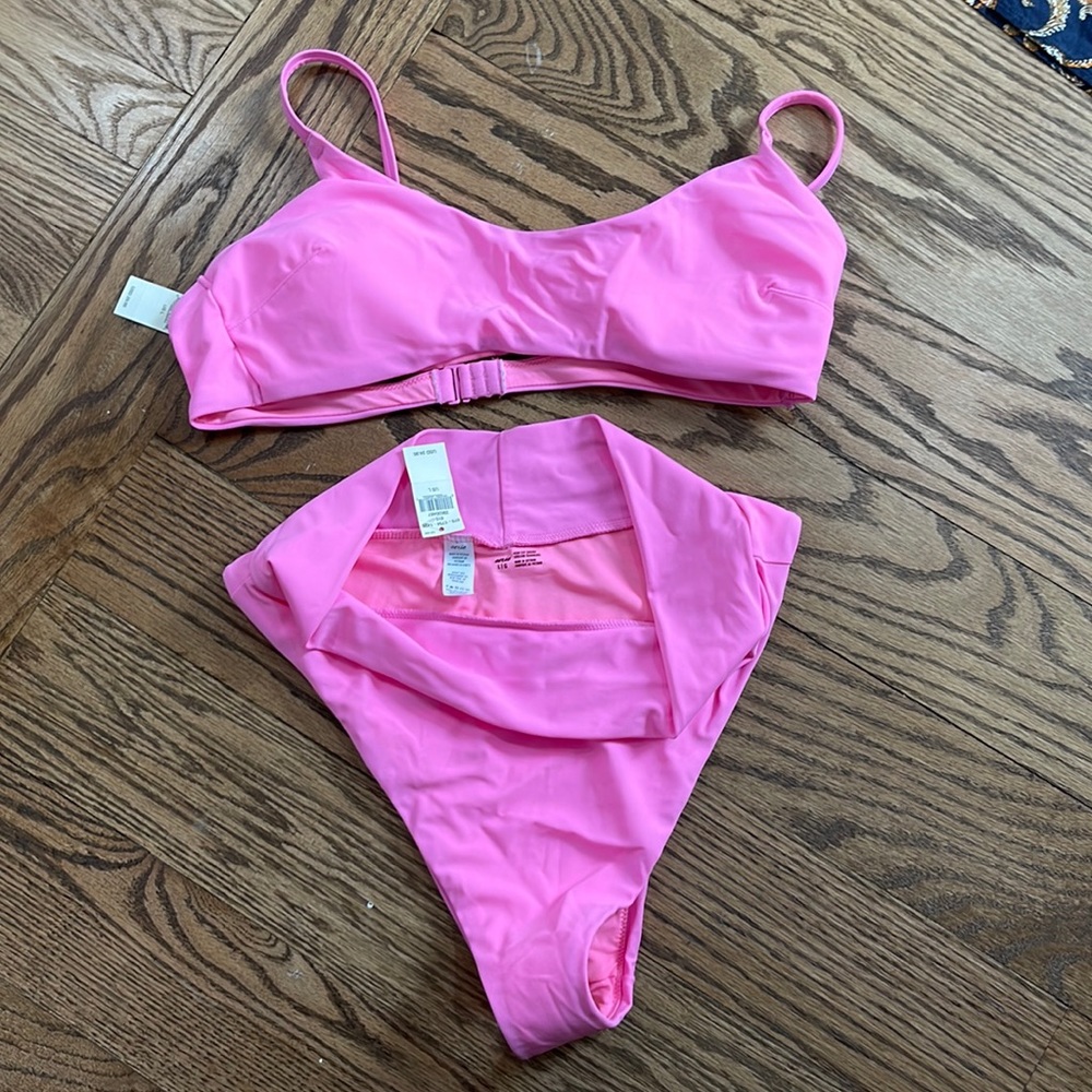 NWT Aerie high waist bikini Top & bottom